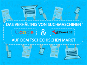 Vergleich zwischen Google- und Seznam-Suche